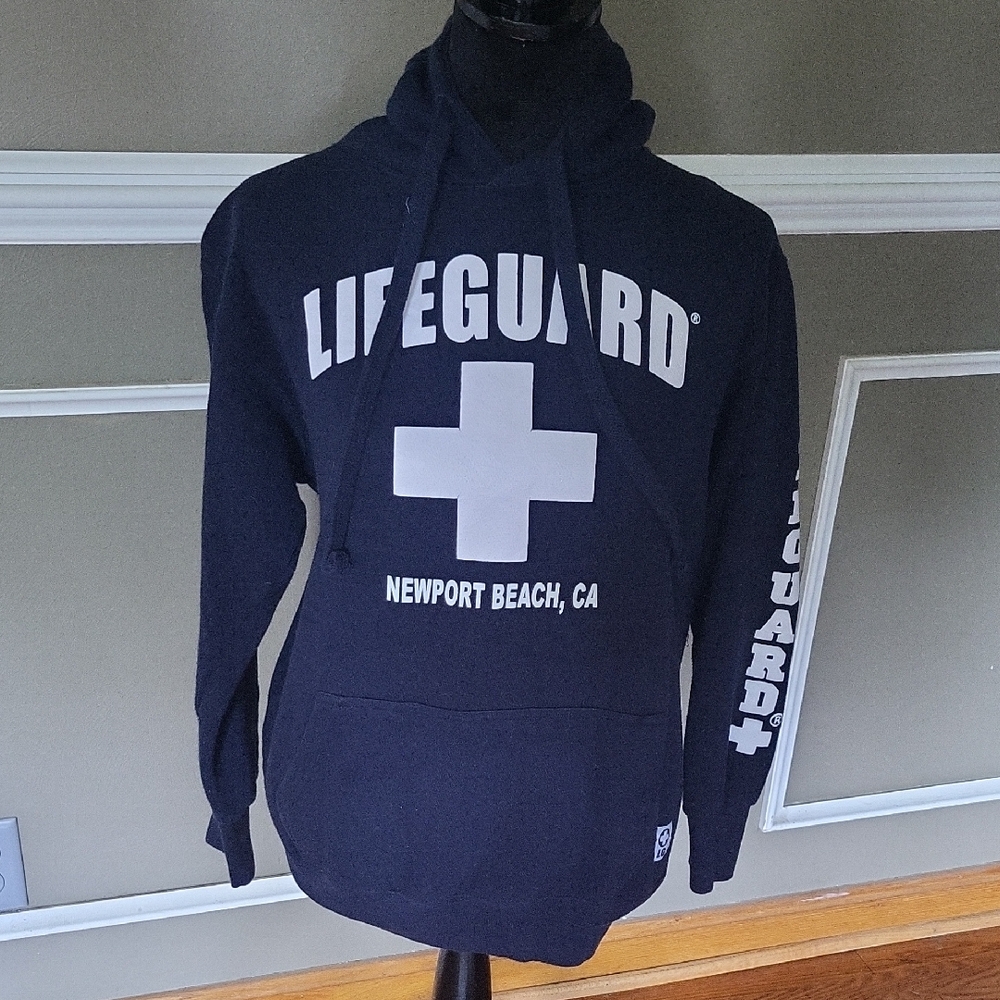Navy Blue Lifeguard Hoodie Size Small